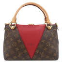 ルイヴィトン LOUIS VUITTON Vトート BB M43966 スリーズ モノグラムキャンバス 2WAYバッグ ゴールド金具 茶 赤 ハンドバッグ ショルダーバッグ ネームタグ欠品
