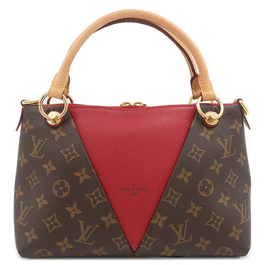 ルイヴィトン LOUIS VUITTON Vトート BB M43966 スリーズ モノグラムキャンバス 2WAYバッグ ゴールド金具 茶 赤 ハンドバッグ ショルダーバッグ ネームタグ欠品