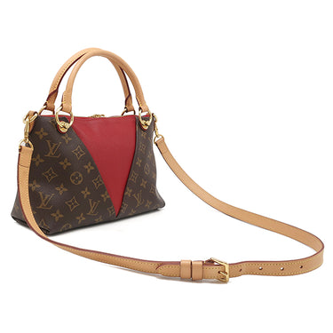 ルイヴィトン LOUIS VUITTON Vトート BB M43966 スリーズ モノグラムキャンバス 2WAYバッグ ゴールド金具 茶 赤 ハンドバッグ ショルダーバッグ ネームタグ欠品