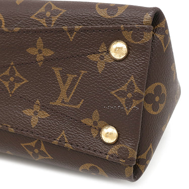 ルイヴィトン LOUIS VUITTON Vトート BB M43966 スリーズ モノグラムキャンバス 2WAYバッグ ゴールド金具 茶 赤 ハンドバッグ ショルダーバッグ ネームタグ欠品