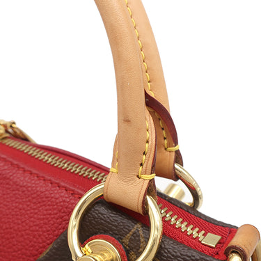 ルイヴィトン LOUIS VUITTON Vトート BB M43966 スリーズ モノグラムキャンバス 2WAYバッグ ゴールド金具 茶 赤 ハンドバッグ ショルダーバッグ ネームタグ欠品