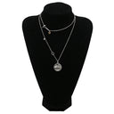 エルメス HERMES エクスリブリス ペンダント MM シルバー×ピンクゴールド シルバー925 K18PG ネックレス 3WAY コインモチーフ SV925 AG925 18K PG