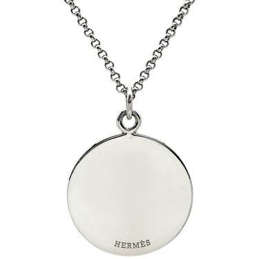 エルメス HERMES エクスリブリス ペンダント MM シルバー×ピンクゴールド シルバー925 K18PG ネックレス 3WAY コインモチーフ SV925 AG925 18K PG