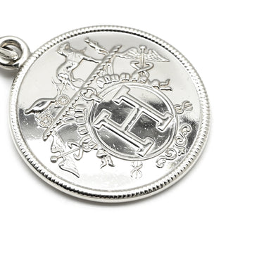 エルメス HERMES エクスリブリス ペンダント MM シルバー×ピンクゴールド シルバー925 K18PG ネックレス 3WAY コインモチーフ SV925 AG925 18K PG