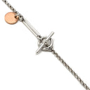 エルメス HERMES エクスリブリス ペンダント MM シルバー×ピンクゴールド シルバー925 K18PG ネックレス 3WAY コインモチーフ SV925 AG925 18K PG