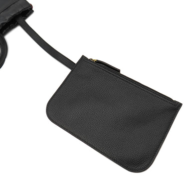 グッチ GUCCI スモール ドローストリング バックパック 523586 ブラック レザー 2WAYバッグ ゴールド金具 黒 ナップサック トート ロゴプリント