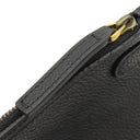 グッチ GUCCI スモール ドローストリング バックパック 523586 ブラック レザー 2WAYバッグ ゴールド金具 黒 ナップサック トート ロゴプリント