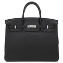 エルメス HERMES バーキン40 ブラック トゴ ハンドバッグ シルバー金具 黒