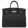 エルメス HERMES バーキン40 ブラック トゴ ハンドバッグ シルバー金具 黒