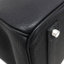 エルメス HERMES バーキン40 ブラック トゴ ハンドバッグ シルバー金具 黒