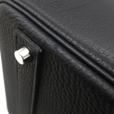 エルメス HERMES バーキン40 ブラック トゴ ハンドバッグ シルバー金具 黒