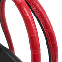 エルメス HERMES バーキン 35 ブラック×ブレイズ ポロサス ハンドバッグ シルバー金具 黒 赤 バイカラー クロコ ルテニウム金具