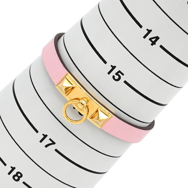 エルメス HERMES リヴァル ミニ ローズサクラ GP ヴォースイフト T3 ブレスレット ゴールド金具