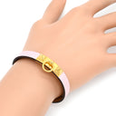 エルメス HERMES リヴァル ミニ ローズサクラ GP ヴォースイフト T3 ブレスレット ゴールド金具