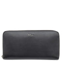 クリスチャン・ディオール Christian Dior ジッピーウォレット 2UFBC011XLA ブラック レザー 長財布 シルバー金具 黒 ロゴ ラウンドジップ