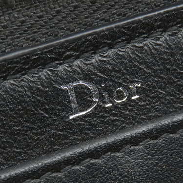 クリスチャン・ディオール Christian Dior ジッピーウォレット 2UFBC011XLA ブラック レザー 長財布 シルバー金具 黒 ロゴ ラウンドジップ
