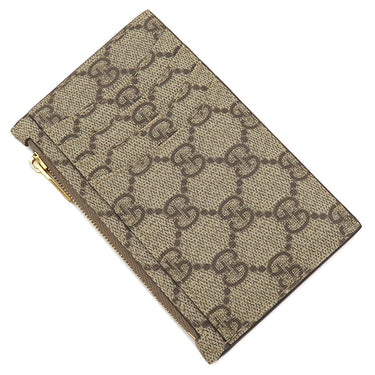 バレンシアガ BALENCIAGA ザ ハッカー プロジェクト 681701 ベージュ×エボニー GGスプリームキャンバス コインケース ゴールド金具 グッチ フラグメントケース