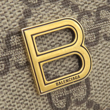 バレンシアガ BALENCIAGA ザ ハッカー プロジェクト 681701 ベージュ×エボニー GGスプリームキャンバス コインケース ゴールド金具 グッチ フラグメントケース