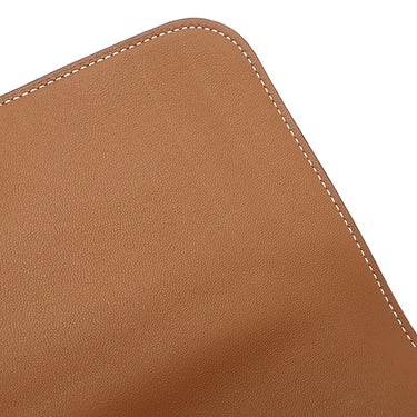 エルメス HERMES ドゴンデュオ ドゴンGM ゴールド エバーカラー 長財布 シルバー金具 茶 二つ折り財布