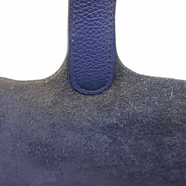 エルメス HERMES ピコタンロックPM ブルーアンクル トリヨンクレマンス ハンドバッグ シルバー金具 青 鍵1本欠品