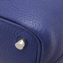 エルメス HERMES ピコタンロックPM ブルーアンクル トリヨンクレマンス ハンドバッグ シルバー金具 青 鍵1本欠品