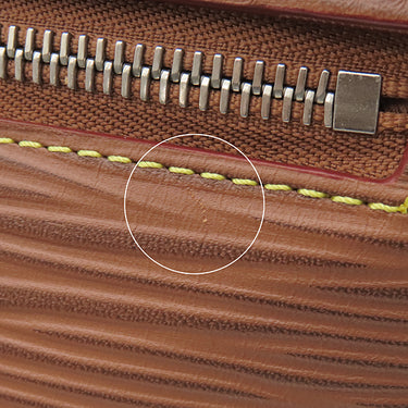 ルイヴィトン LOUIS VUITTON モンスリ メッセンジャー M23097 ブラウン レザー エピXLレザー ショルダーバッグ シルバー金具 茶 斜め掛け