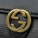 グッチ GUCCI インターロッキングG 510314 ブラック レザー チェーンウォレット ゴールド金具 チェーンショルダー ショルダーバッグ