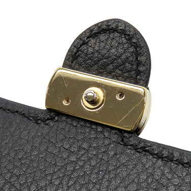 グッチ GUCCI インターロッキングG 510314 ブラック レザー チェーンウォレット ゴールド金具 チェーンショルダー ショルダーバッグ