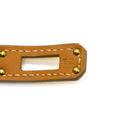 エルメス HERMES ケリードゥブルトゥール モーヴペール ヴォーエプソン GP T2 ブレスレット ゴールド金具 2重 2連 レザーブレス