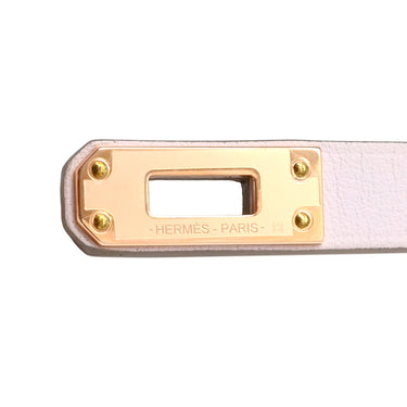 エルメス HERMES ミニ ケリードゥブルトゥール モーヴペール ヴォースイフト GP T2 ブレスレット ローズゴールド金具 ピンクゴールド金具 2重 2連 レザーブレス