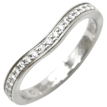 カルティエ Cartier バレリーナ ウェディング カーブ CRB4093045 プラチナシルバー Pt950 ダイヤモンド #45 リング 指輪 ダイヤ ハーフエタニティ 5号