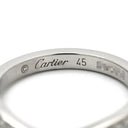 カルティエ Cartier バレリーナ ウェディング カーブ CRB4093045 プラチナシルバー Pt950 ダイヤモンド #45 リング 指輪 ダイヤ ハーフエタニティ 5号