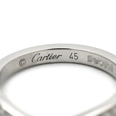 カルティエ Cartier バレリーナ ウェディング カーブ CRB4093045 プラチナシルバー Pt950 ダイヤモンド #45 リング 指輪 ダイヤ ハーフエタニティ 5号