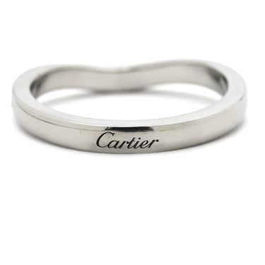 カルティエ Cartier バレリーナ ウェディング カーブ CRB4093045 プラチナシルバー Pt950 ダイヤモンド #45 リング 指輪 ダイヤ ハーフエタニティ 5号