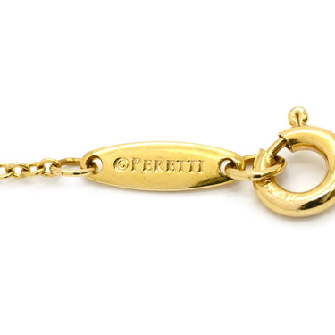ティファニー Tiffany & Co シングルダイヤモンド ペンダント イエローゴールド K18YG ダイヤモンド ネックレス 750YG T&Co. 1粒 エルサペレッティ