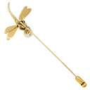 ミキモト MIKIMOTO トンボ パール ピンブローチ パールホワイトXイエローゴールド K18YG パール GP(留め具) ブローチ ヴィンテージ 1P真珠 DRAGONFLY 18K 750 YG