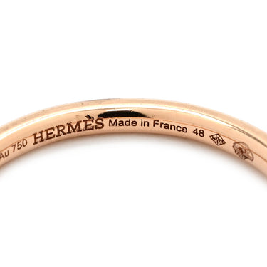 エルメス HERMES クルー ドゥ H 1タッセル H115601B ローズゴールド K18PG ダイヤモンド #48(JP8) リング 指輪 ピンクゴールド 750 18K 7.5号