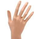 エルメス HERMES クルー ドゥ H 1タッセル H115601B ローズゴールド K18PG ダイヤモンド #48(JP8) リング 指輪 ピンクゴールド 750 18K 7.5号