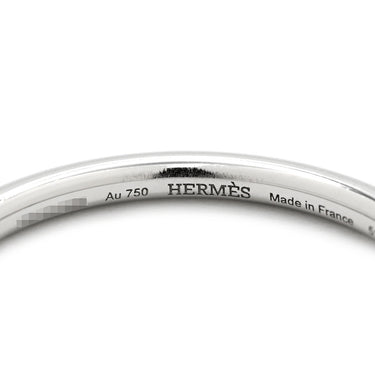 エルメス HERMES ホワイトゴールド K18WG ダイヤモンド #51 リング 指輪 Au750 18K 18金 パヴェ ダイヤ ハーフエタニティ 10.5号