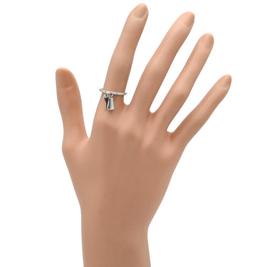 エルメス HERMES ホワイトゴールド K18WG ダイヤモンド #51 リング 指輪 Au750 18K 18金 パヴェ ダイヤ ハーフエタニティ 10.5号