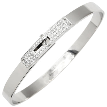 エルメス HERMES ケリーPM バングル H110015B 00SH ホワイトゴールド K18WG ダイヤモンド SH ブレスレット Au750 18K 18金 ダイヤ 61P 61石 パヴェ