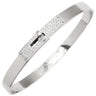 エルメス HERMES ケリーPM バングル H110015B 00SH ホワイトゴールド K18WG ダイヤモンド SH ブレスレット Au750 18K 18金 ダイヤ 61P 61石 パヴェ
