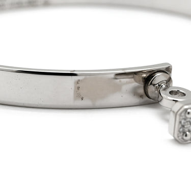 エルメス HERMES ケリーPM バングル H110015B 00SH ホワイトゴールド K18WG ダイヤモンド SH ブレスレット Au750 18K 18金 ダイヤ 61P 61石 パヴェ