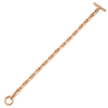 エルメス HERMES シェーヌダンクル TPM ローズゴールド K18PG ブレスレット ピンクゴールド 28コマ 18K 750 PG