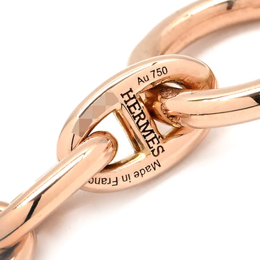 エルメス HERMES シェーヌダンクル TPM ローズゴールド K18PG ブレスレット ピンクゴールド 28コマ 18K 750 PG