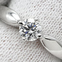 ブルガリ BVLGARI トルチェッロリング AN856320 プラチナシルバー Pt950 ダイヤモンド リング 指輪 Pt 1粒 ダイヤ 0.25ct 7号
