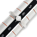 ブルガリ BVLGARI トルチェッロリング AN856320 プラチナシルバー Pt950 ダイヤモンド リング 指輪 Pt 1粒 ダイヤ 0.25ct 7号