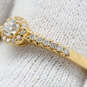 ヴァンドーム VENDOME ダイヤリング イエローゴールド K18YG ダイヤモンド リング 指輪 750 750YG 1P 1粒 メレダイヤ 0.20ct 11号