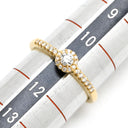 ヴァンドーム VENDOME ダイヤリング イエローゴールド K18YG ダイヤモンド リング 指輪 750 750YG 1P 1粒 メレダイヤ 0.20ct 11号