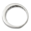 ノンブランド NON BRAND サファイア 0.66ct マルチカラー×ホワイトゴールド K18WG サファイア リング 指輪 ピンク 青 黄 Au750 18K WG 一文字 プリンセスカット 11号